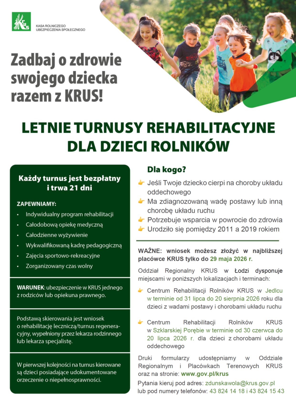 bezplatne-turnusy-rehabilitacyjne-krus-dla-dzieci-rolnikow-wnioski-mozna-skladac-tylko-do-29-maja-2026-r